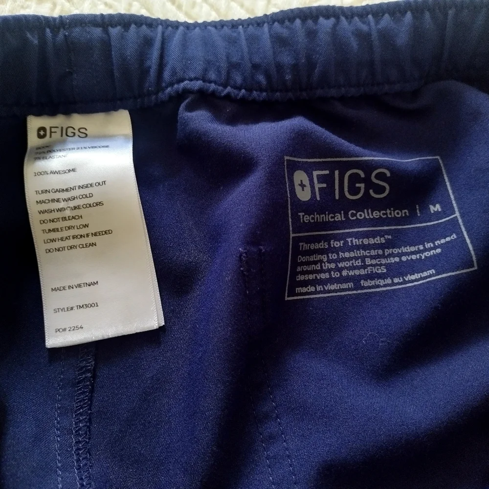 Figs Cairo Cargo Scrub Pants Men's Sz M